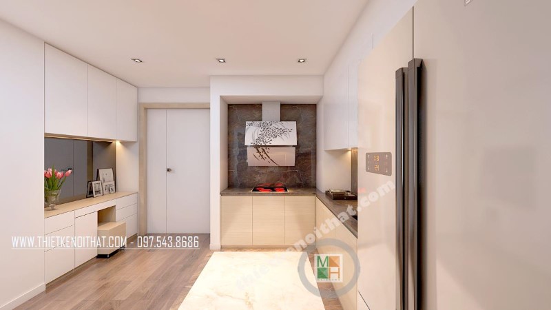  Tủ bếp gỗ công nghiệp