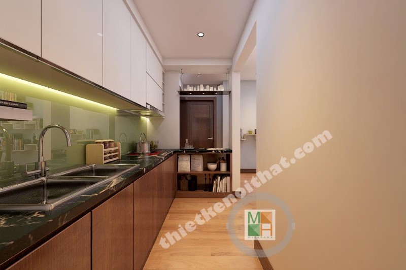  Tủ bếp gỗ công nghiệp